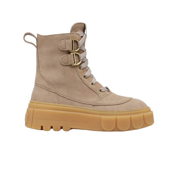 Sorel Shoes - NWT Sorel Caribu X Waterproof Leather Lace Up Boots Taupe Boots – Sz 8